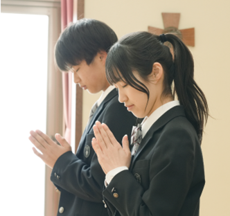 8:30 朝礼・朝の学習聖堂訪問（週1回)