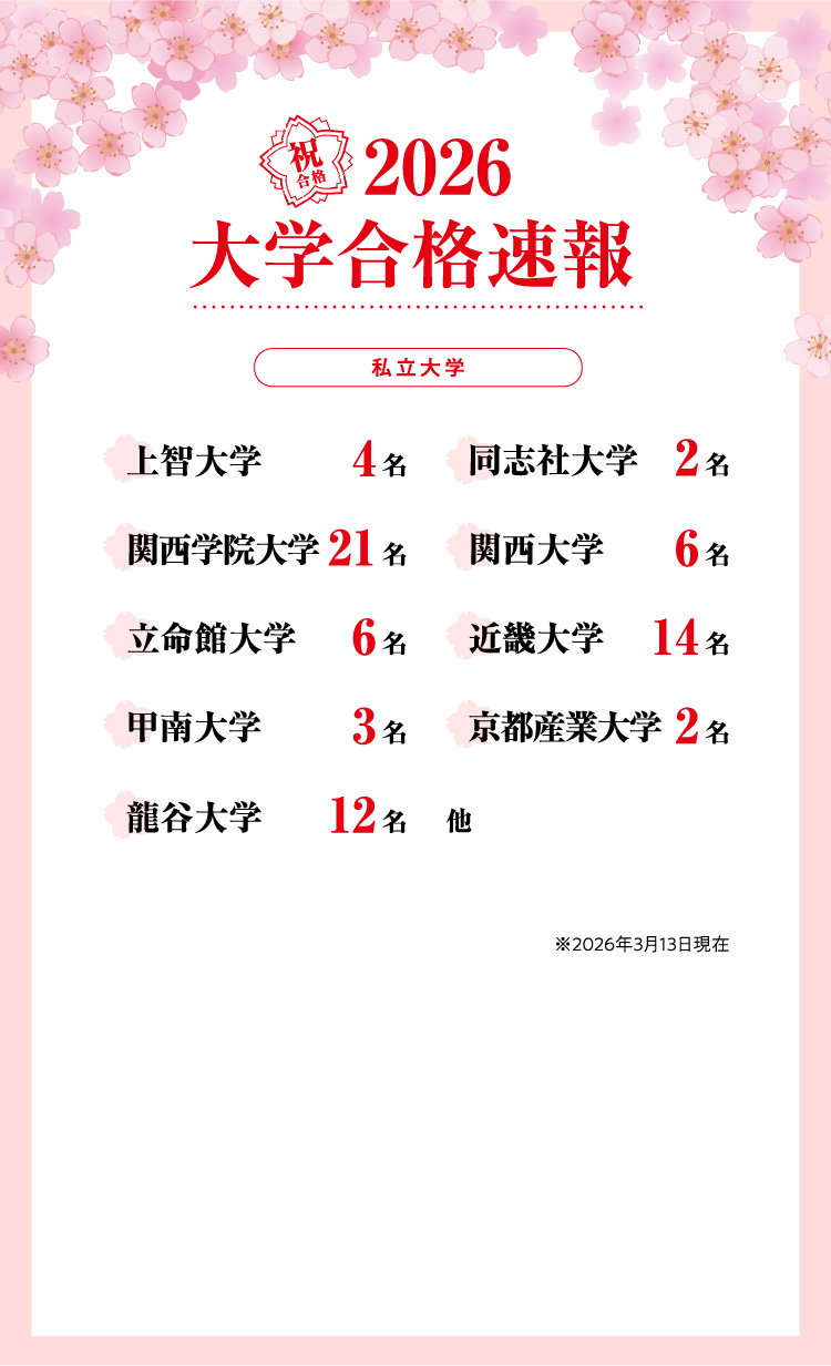 大学合格速報2026